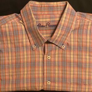 Men’s Alan Flusser Casual Button Down Shirt sz XL